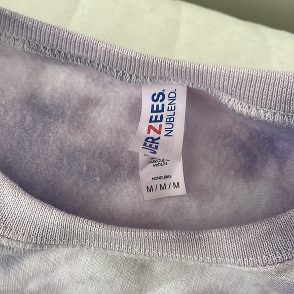 Tie dye sweatshirt purple crew neck - Picture 2 of 3